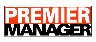 Premier Manager logo for Sega Mega Drive